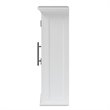 Baxton Studio Turner White Finished Wood 2-Door Bathroom Wall Storage Cabinet