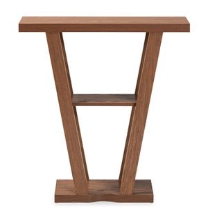Baxton Studio Boone Walnut Brown Finished Wood Console Table