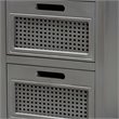 Baxton Studio Sheldon Grey Finished Wood 3-Drawer Nightstand