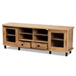 Baxton Studio Walda Oak Brown Finished Wood 2-Drawer TV Stand