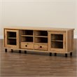 Baxton Studio Walda Oak Brown Finished Wood 2-Drawer TV Stand