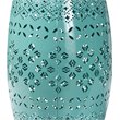 Baxton Studio Lavinia Teal Finished Metal Outdoor Side Table