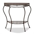 Baxton Studio Laraine Brown Metal Outdoor Console Table