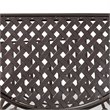 Baxton Studio Laraine Brown Metal Outdoor Console Table