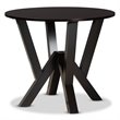 Baxton Studio Riona Dark Brown Finished Wood 5-Piece Dining Set