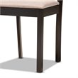 Baxton Studio Riona Dark Brown Finished Wood 5-Piece Dining Set