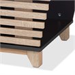 Baxton Studio Eckhart Dark Grey and Oak Finished Wood Cat Litter Box Cover House