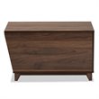 Baxton Studio Eckhart Walnut Brown Finished Wood Cat Litter Box Cover House