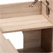 Baxton Studio Mariam Oak Finished Wood Cat Litter Box Cover House