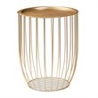 Baxton Studio Mabon Gold Finished Metal End Table