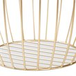 Baxton Studio Mabon Gold Finished Metal End Table