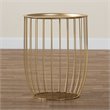Baxton Studio Mabon Gold Finished Metal End Table