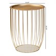 Baxton Studio Mabon Gold Finished Metal End Table