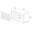 Baxton Studio Coolidge Oak Brown Finished Wood 2-Door Shoe Storage Cabinet