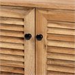 Baxton Studio Coolidge Oak Brown Finished Wood 2-Door Shoe Storage Cabinet