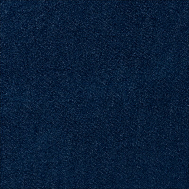 Baxton Studio Chaela Navy Blue Velvet and Gold Finished Metal Ottoman