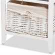 Baxton Studio Diella Multi-Colored Wood 2-Drawer Storage Unit with Basket