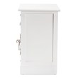 Baxton Studio Rianne White Finished Wood 2-Basket Storage Unit