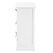 Baxton Studio Rianne White Finished Wood 3-Basket Storage Unit