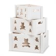 Baxton Studio Sagen White Finished Wood 3-Piece Storage Crate Set