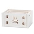 Baxton Studio Sagen White Finished Wood 3-Piece Storage Crate Set