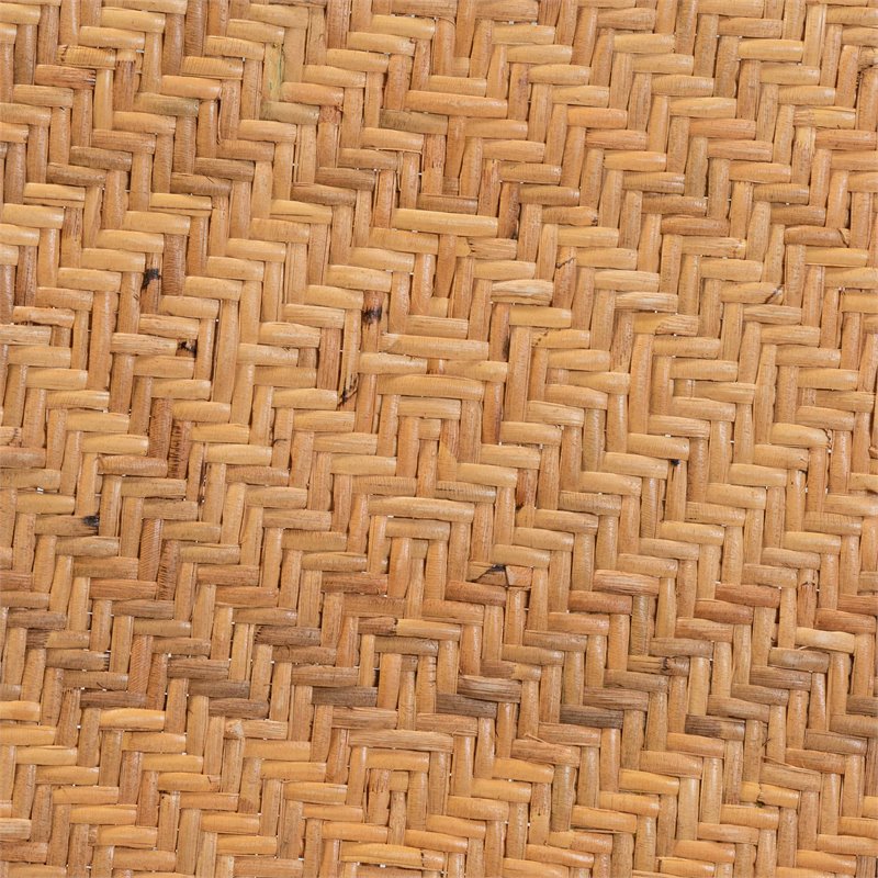 Baxton Studio Orchard Modern Bohemian Natural Brown Rattan Bar Stool