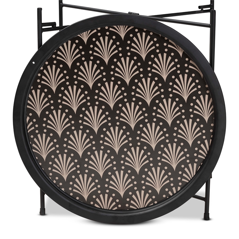 Baxton Studio Ivana Contemporary Black Metal Plant Stand