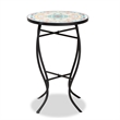 Baxton Studio Gaenor Contemporary Black Metal and Colored Ceramic Plant Stand