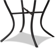 Baxton Studio Gaenor Contemporary Black Metal and Colored Ceramic Plant Stand