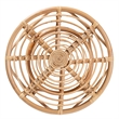 Baxton Studio Cariel Modern Bohemian Natural Brown Rattan Coffee Table