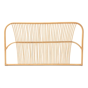 Baxton Studio Laina Modern Bohemian Brown Rattan Queen Size Wall-mount Headboard