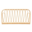 Baxton Studio Carrick Modern Brown Rattan Queen Size Wall-mount Headboard