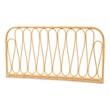 Baxton Studio Carrick Modern Brown Rattan Queen Size Wall-mount Headboard