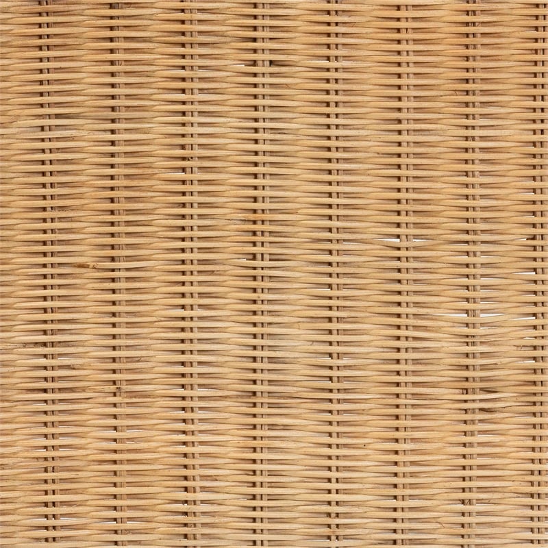 Baxton Studio Cacaban Modern Bohemian Natural Brown Rattan Accent Bench