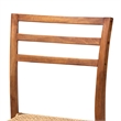 Baxton Studio Arthur Walnut Brown Finished Wood and Natural Rattan Counter Stool