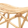 Baxton Studio Elgon Modern Bohemian Natural Brown Rattan Counter Stool