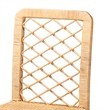 Baxton Studio Moscow Brown Rattan and Walnut Brown Finished Wood Counter Stool
