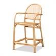Baxton Studio Tugera Modern Bohemian Natural Brown Rattan Counter Stool