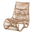 Baxton Studio Genera Modern Bohemian Natural Rattan Lounge Chair