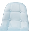 Baxton Studio Kabira Aqua Velvet Fabric and Gold Metal Swivel Office chair