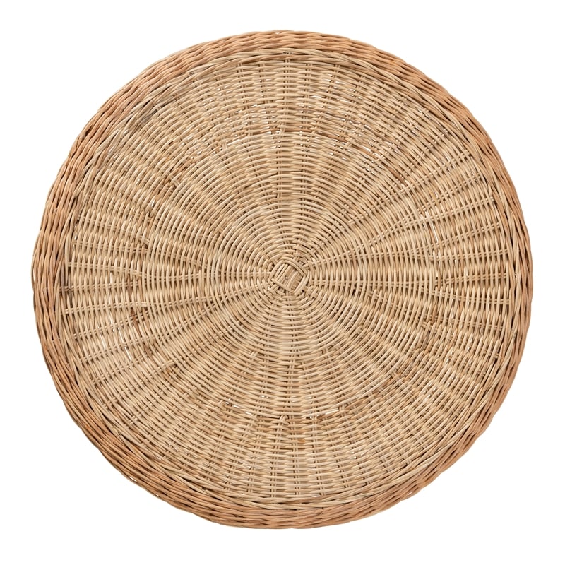 Baxton Studio Abbey Modern Bohemian Natural Brown Antique Rattan Coffee Table
