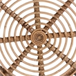 Baxton Studio Aliane Modern Bohemian Natural Brown Antique Rattan Coffee Table
