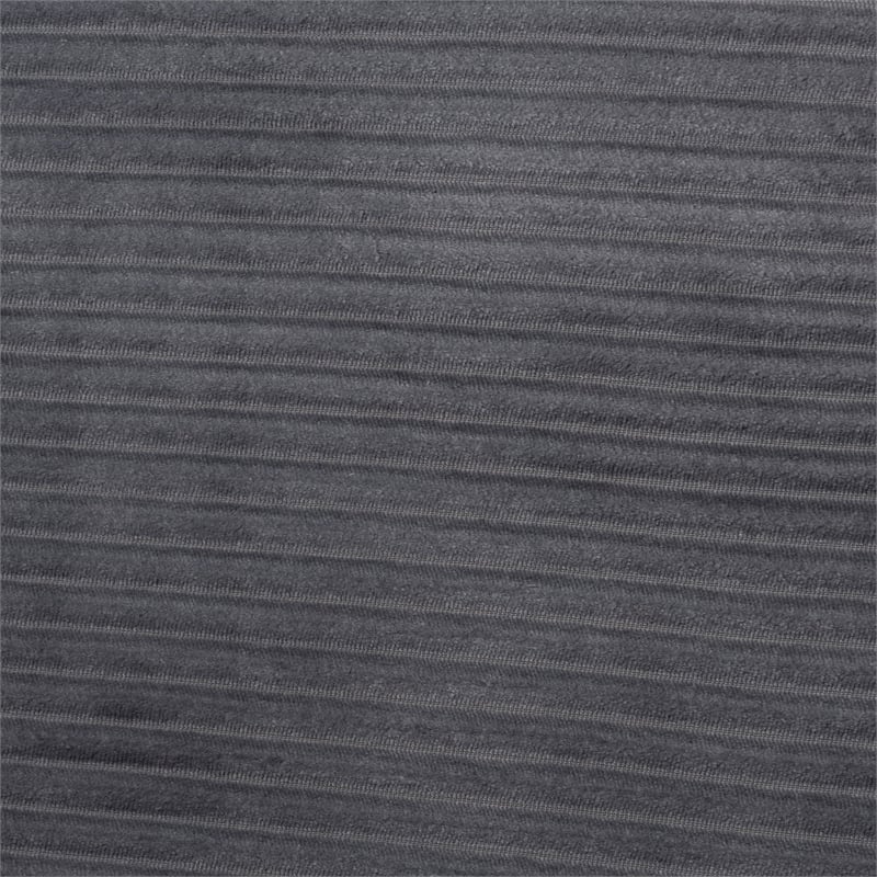 Baxton Studio Abberton Grey Velvet and Gold Metal Queen Size Panel Bed