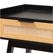 Baxton Studio Kalani Two-Tone Brown Wood 2-Drawer Console Table