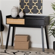 Baxton Studio Kalani Two-Tone Brown Wood 2-Drawer Console Table