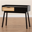 Baxton Studio Kalani Two-Tone Brown Wood 2-Drawer Console Table