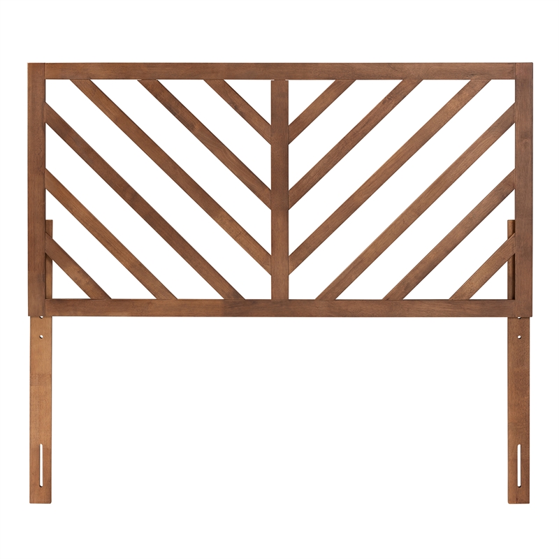 Baxton Studio Belisma Ash Walnut Finished Wood King Size Headboard