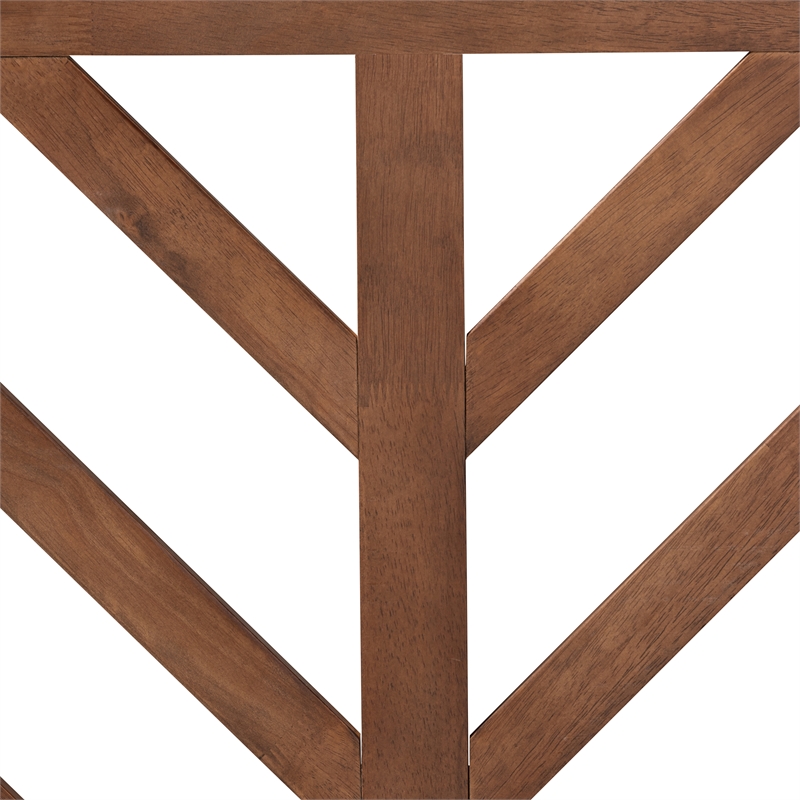 Baxton Studio Belisma Ash Walnut Finished Wood King Size Headboard
