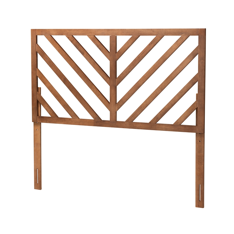 Baxton Studio Belisma Ash Walnut Finished Wood King Size Headboard