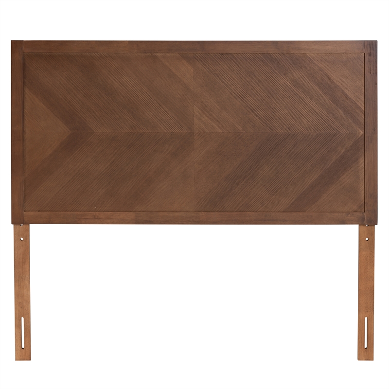 Baxton Studio Terrian Ash Walnut Finished Wood Queen Size Headboard